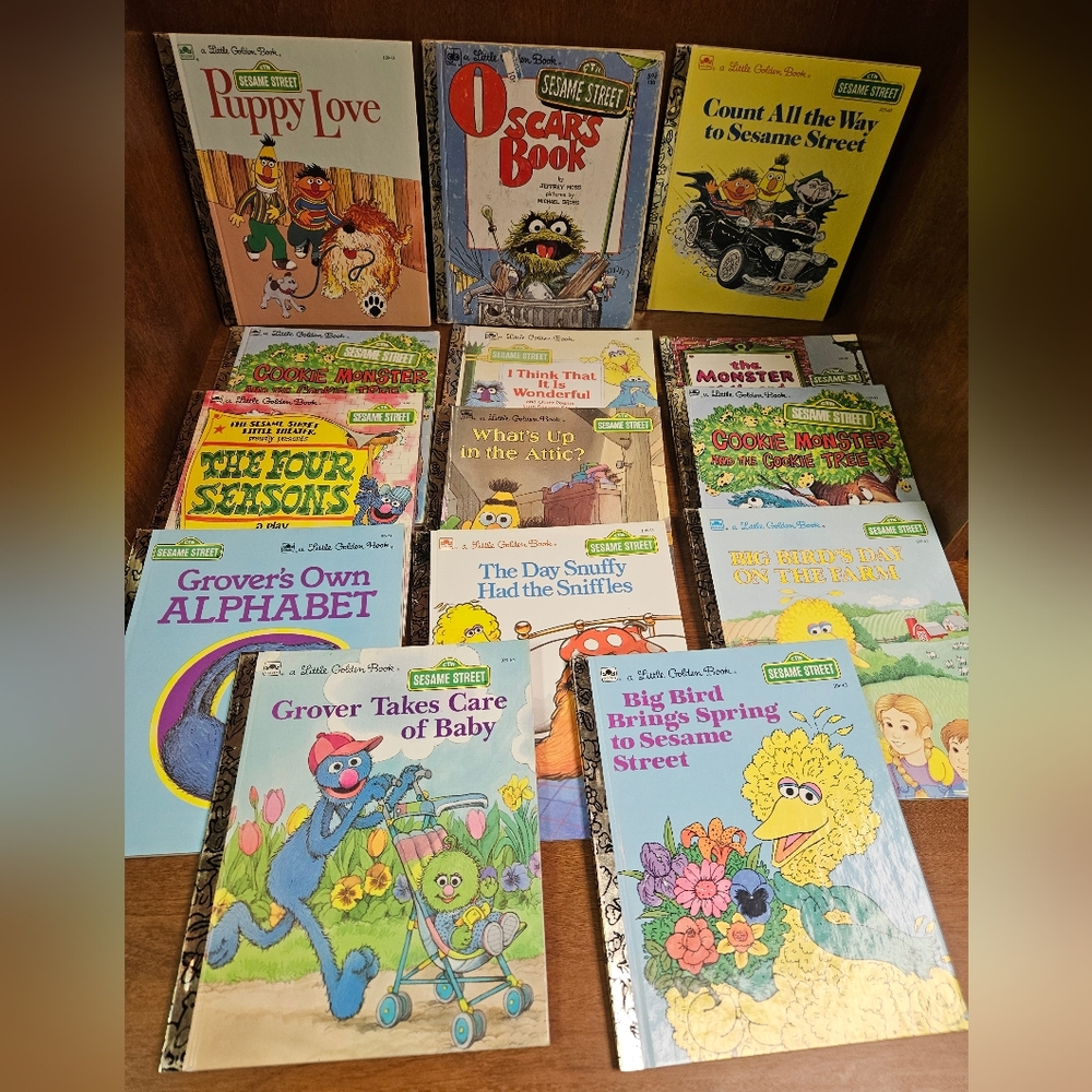 Vintage Sesame Street Little Golden Books